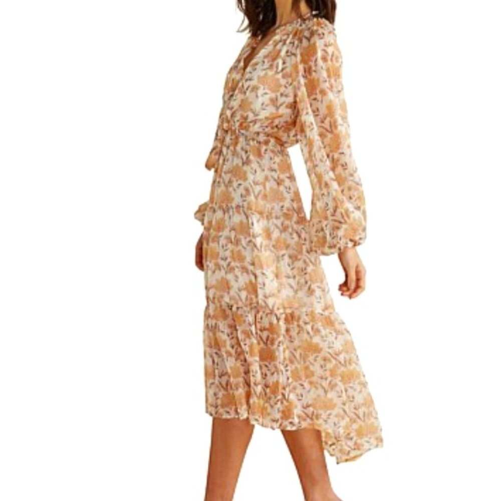 MINKPINK Moyne Midi Dress Multi Cottagecore Shabby Chic
